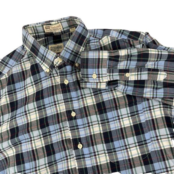 Mens Gitman Bros Long Sleeve Button Down Shirt Size Large Made In USA Kashmyl - Picture 1 of 6